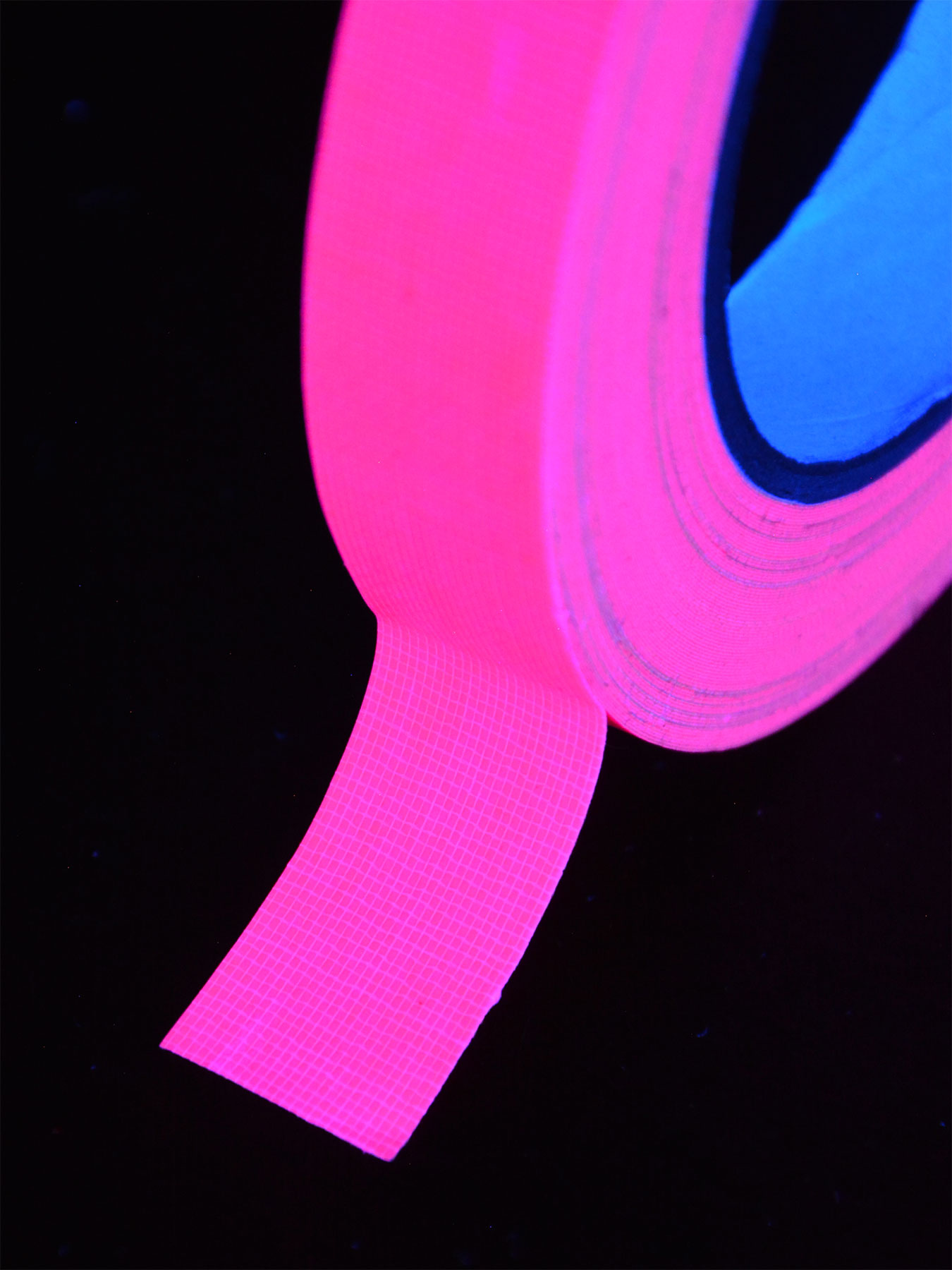 25m 19mm Schwarzlicht Neon Klebeband Tape Rolle Fluo Goa Blacklight 