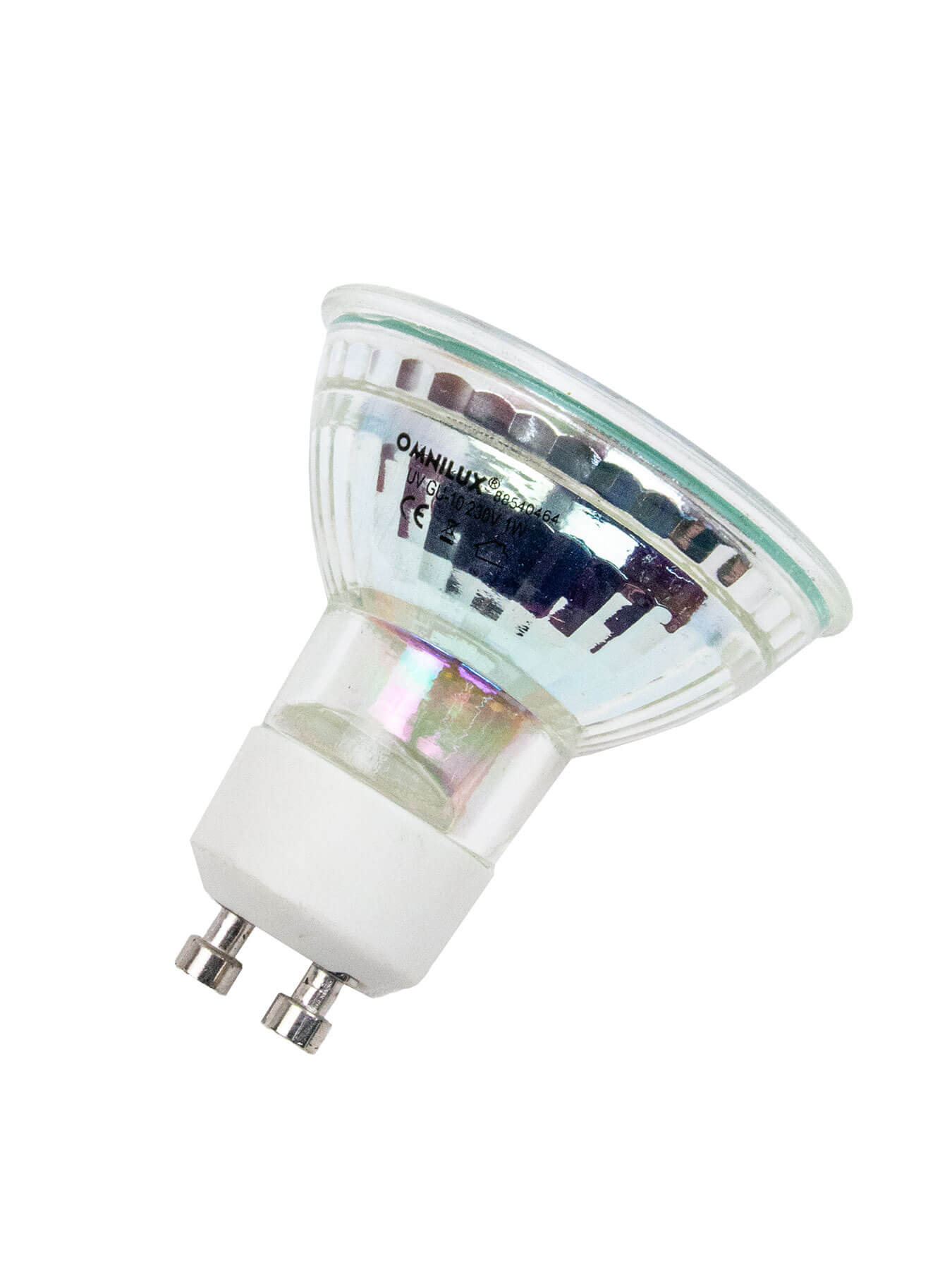 OMNILUX Schwarzlicht SMD-LED-Lampe mit 8SMD-LEDs 12V MR16 G5.3 UV